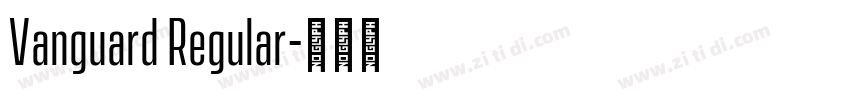 Vanguard Regular字体转换